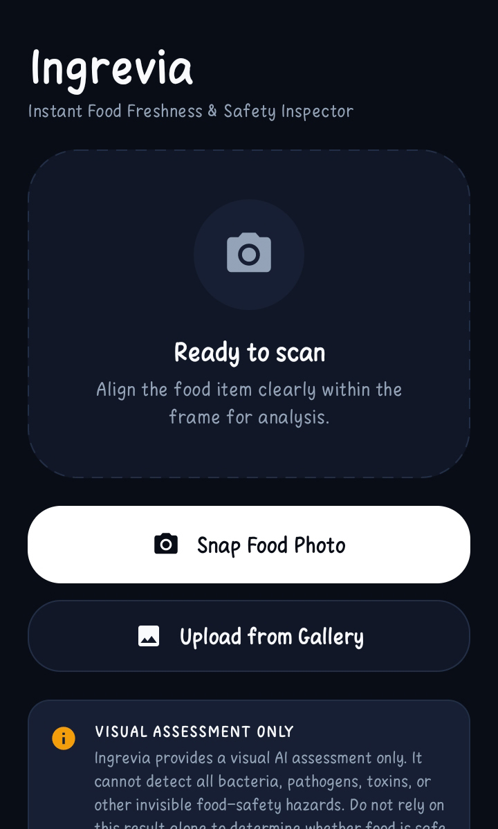 Ingrevia Home and History Screen